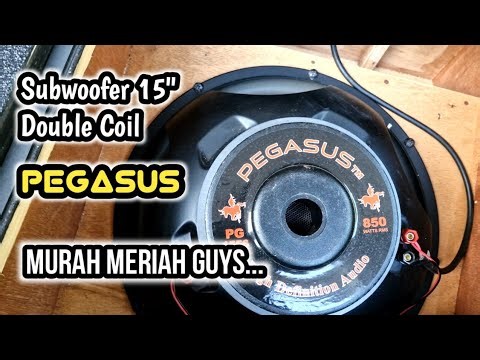 Subwoofer Pegasus 15" Double Coil | Murah Tapi Mantap Guys