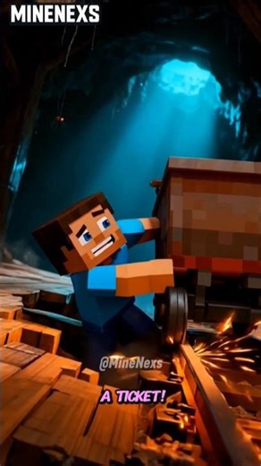 This Cave Spider Roller Coaster Is INSANE! 🤣 #MinecraftFunny #CaveSpider #RollerCoaster