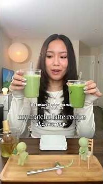 how i make a matcha latte: then vs. now 🍵