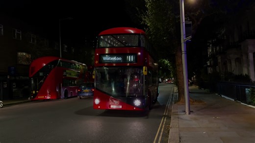 LT65 London Bus Starting on Route 11 to Waterloo