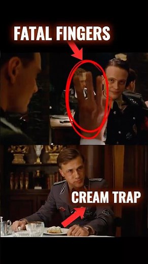 In Inglourious Basterds’ Bar Scene, 3 Fingers Changed Everything 👉 #movie #shorts #movieclips