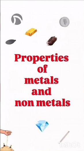 properties of metals and non metals #shorts