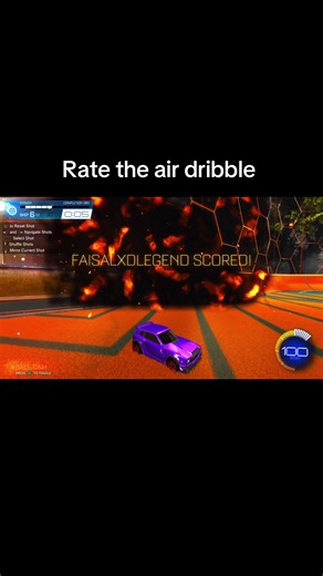 rate the air dribble (I’m new to aerials) #rocketleague #sarpbc #competitive #rl #ranked