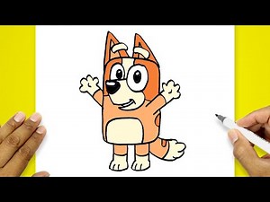 How To Draw Bingo From Bluey Art Hub | Bingo Drawing Easy