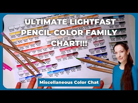 Combining my best soft lightfast pencils - Derwent and Luminance - FREE color chart
