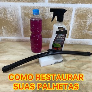COMO RESTAURAR AS PALHETAS DO SEU CARRO - FORMA CASEIRA | Faça Você Mesmo