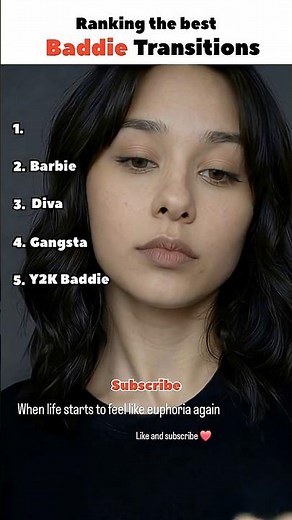 Best BADDIE Makeup Transistions | TOP 5 #ranked #baddie