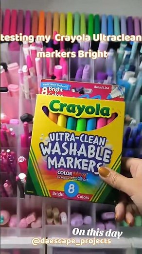 Bright colors, gentle on everything else ✨CRAYOLA Ultra-Clean Washable Bright markers swatches