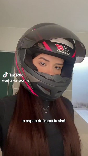 Nem sei pilotar moto kkk mais tenho um capacete da norisk 🤩😍 #norisk #speedmax #capacetefeminino #capacete #noriskrazor