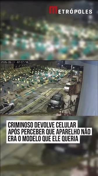 Criminoso devolve celular após perceber que aparelho não era o modelo que ele queria