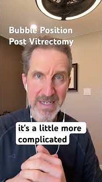 How do you know the gas bubble post #vitrectomy is in the right position? #eyesurgery #recovery