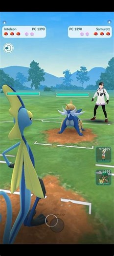 💥Inteleon Vs Samurott, PVP Batalla de Iniciales en Pokémon Go💥 #Pokemongo #pokémon #short