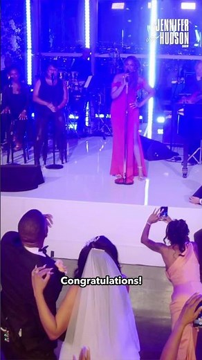 Newlyweds Realize Jennifer Hudson Is Their Wedding Singer!
