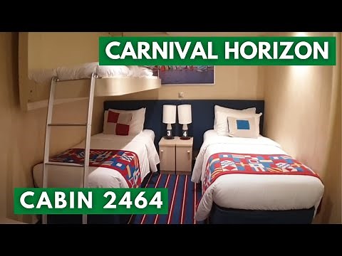Carnival Horizon Cabin 2464 Category FA Family Harbor Interior Stateroom
