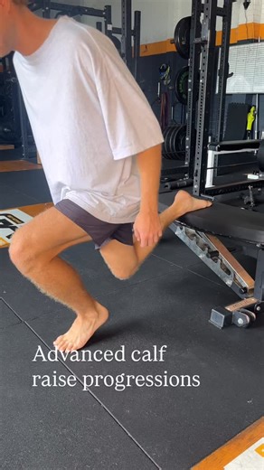 Ballina Movement Lab on Instagram: "Keep your feet and achilles strong and pain-free with these calf raise progressions 🦶 1. Heel elevated Bulgarian split squat 2. Wall sit calf raises 3. Wobble board calf raises #achillestendon #plantarfascia #fitness"