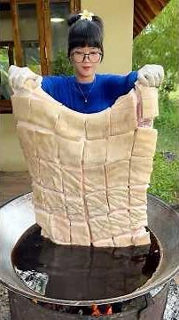 Cooking yummy deep fried pork belly recipe
