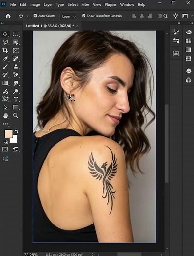 How To Remove tattoo in Photoshop | how to erase tattoo in photoshop