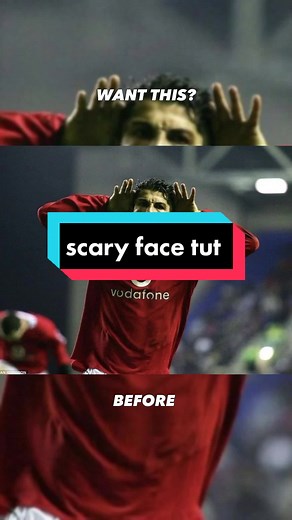 scary face tutorial here 🙌 #scaryface #edit #football #fy #aliagt #kdb #ronaldo #tutorial #freeclip