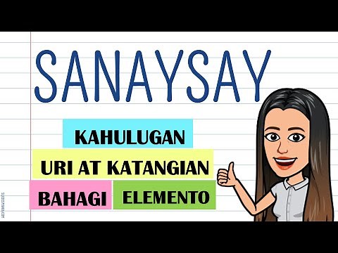 SANAYSAY: KAHULUGAN, URI, KATANGIAN, BAHAGI AT ELEMENTO | FILIPINO 10