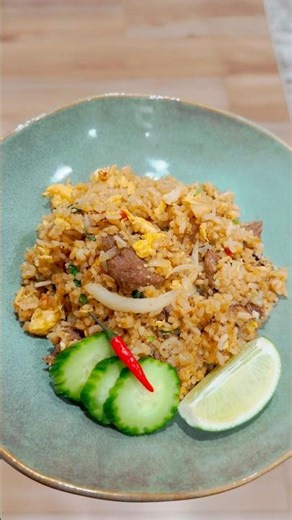 Spicy Fried Rice Recipe ✨ Thai fried rice✨ #thaifood #friedrice #recipe #friedricerecipe #ricerecipe