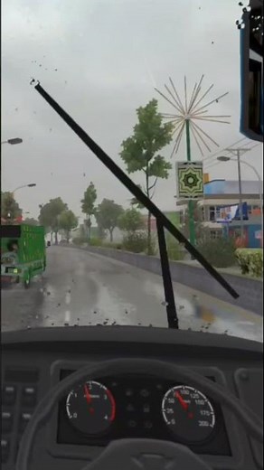 "Rain, roads, and real vibes 🌧️🚌 #BusSimulatorIndonesia #RainDrive #BussidRainyDay"