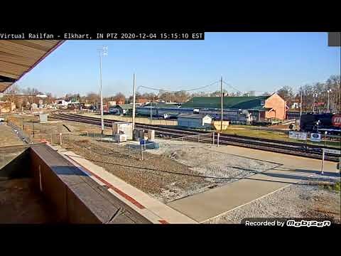 NS intermodal passes the Virtual Railfan cam at Elkhart, Indiana