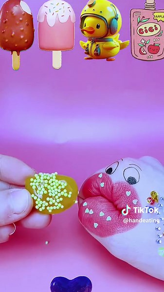 Hand Eating Food Emoji Challenge | ASMR Hand Eating Videos