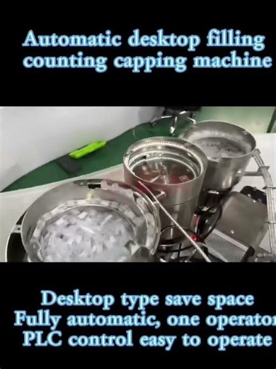 Desktop liquid filling capping machine #fillingcappingmachine #factory #industrialmachine