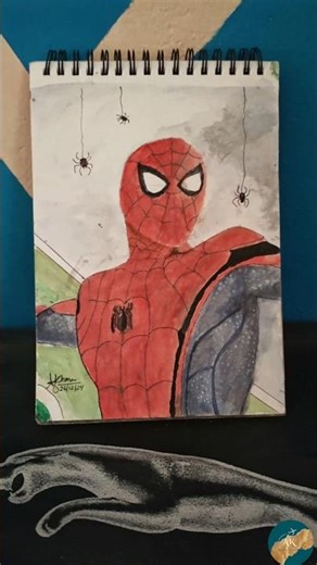 spiderman drawing & spiderman painting #art #drawing #painting