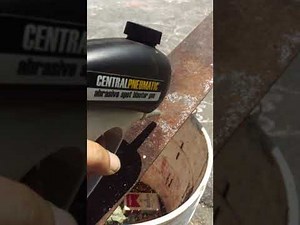 Sand blasting /spot blaster using a play sand.