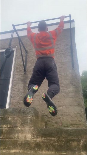 Wet wide grip pull ups.