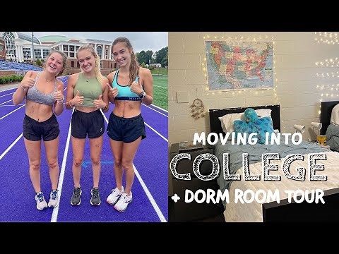MOVING INTO COLLEGE | dorm room tour