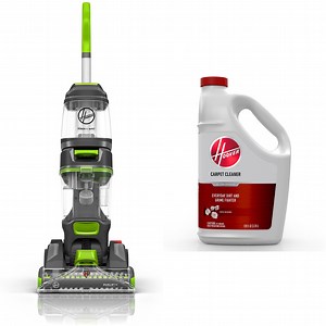 Hoover Dual Power Max Pet Upright Carpet Cleaner, FH54011, New & Hoover Carpet Cleaner Everyday Solution for Hoover Carpet Cleaners, 128 oz., AH31982, 1 Count, New