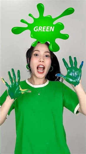 Color Mixing Challenge 💚💙💛 VIRAL TREND! 🔥 #funny #shorts