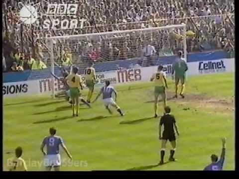Pat Nevin Goal - Everton v Norwich FA Cup Semi Final 1988 - 89 Villa Park