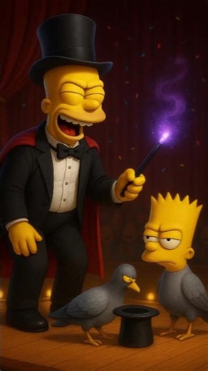 Simpsons family transformed into birds #simpsons #usa #funny