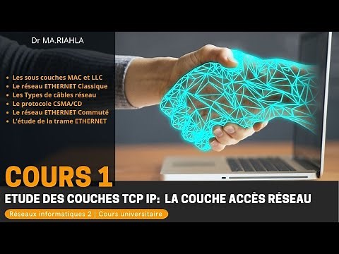 Cours N°1 réseaux Partie 2| Etude des Couches TCP IP: La Couche Accès réseau Par Dr MA.Riahla