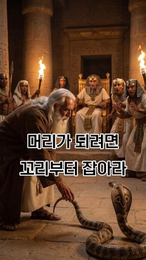 ▶문 열어다오 (머리가 되려면 꼬리부터 잡아라-출애굽기 4장 1절-4절) #문열어다오 #출애굽기4장 #숏츠말씀