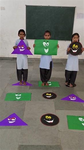 Geometric shapes activity by colourful craft