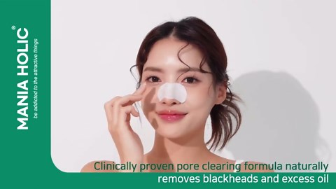 MANIA HOLIC Nose Patch Sebum Control - Melting Pore Nose Strips, Exfoliating Toner for Pore Minimization, Whitehead and Blackhead Removal, Korean Skincare (50 count)