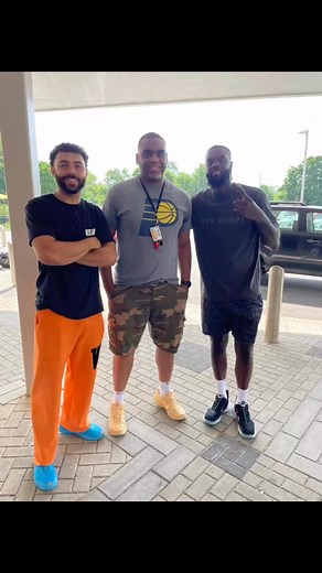Huge win for the Pacers last night and another huge win for our community this morning as D’Vontay Friga and Lance Stephenson, aka Born Ready came through Frederick Douglass Park and showed the kids some love! | Derrick J Miller