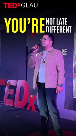 You’re not late. You’re just different 💯 #TEDx #TedXTalk #TedTalk #TedTalks #tedxspeaker