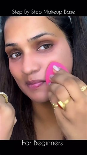 Step by Step Base Makeup for Beginners | Easy Flawless Makeup Tutorial #Shorts #Trending