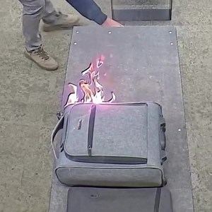 415K views · 1.4K reactions | Watch how a power bank exploded in a passenger's luggage at Tallinn Airport, Estonia. G4S security extinguished the fire. No injuries were reported. The incident underscores why Tallinn Airport and global aviation rules mandate that power banks be carried in hand luggage.  ©️Tallinn Airport | FlightMode | Facebook