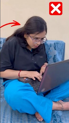 Correct Your Posture While Using Your LAPTOP to avoid severe neck pains #physiotherapy #posture