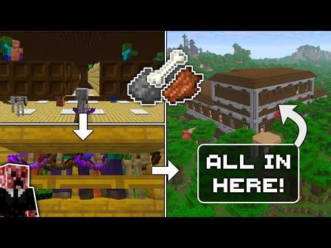 I squeezed a MOB FARM into a Minecraft MANSION!