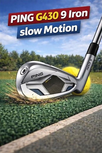 This PING G430 9 Iron Strike in SLOW MOTION is PURE 😮‍🔥🔥