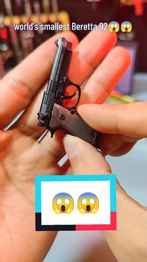 Mini Beretta Pistol Keychain - Coolest Toy Gun Keychain!