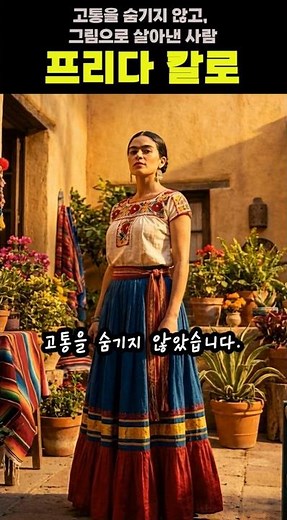 고통을 숨기지 않고, 그림으로 살아낸 화가, '프리다 칼로' #쇼츠 #찰나의역사