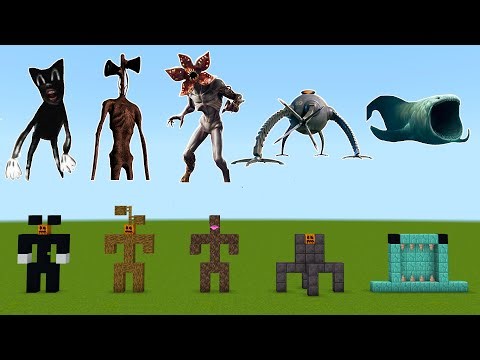 NEVER SPAWN Cartoon Cat, Sirem Head, Demogorgon, Omnidroid & Bloop in Minecraft PE